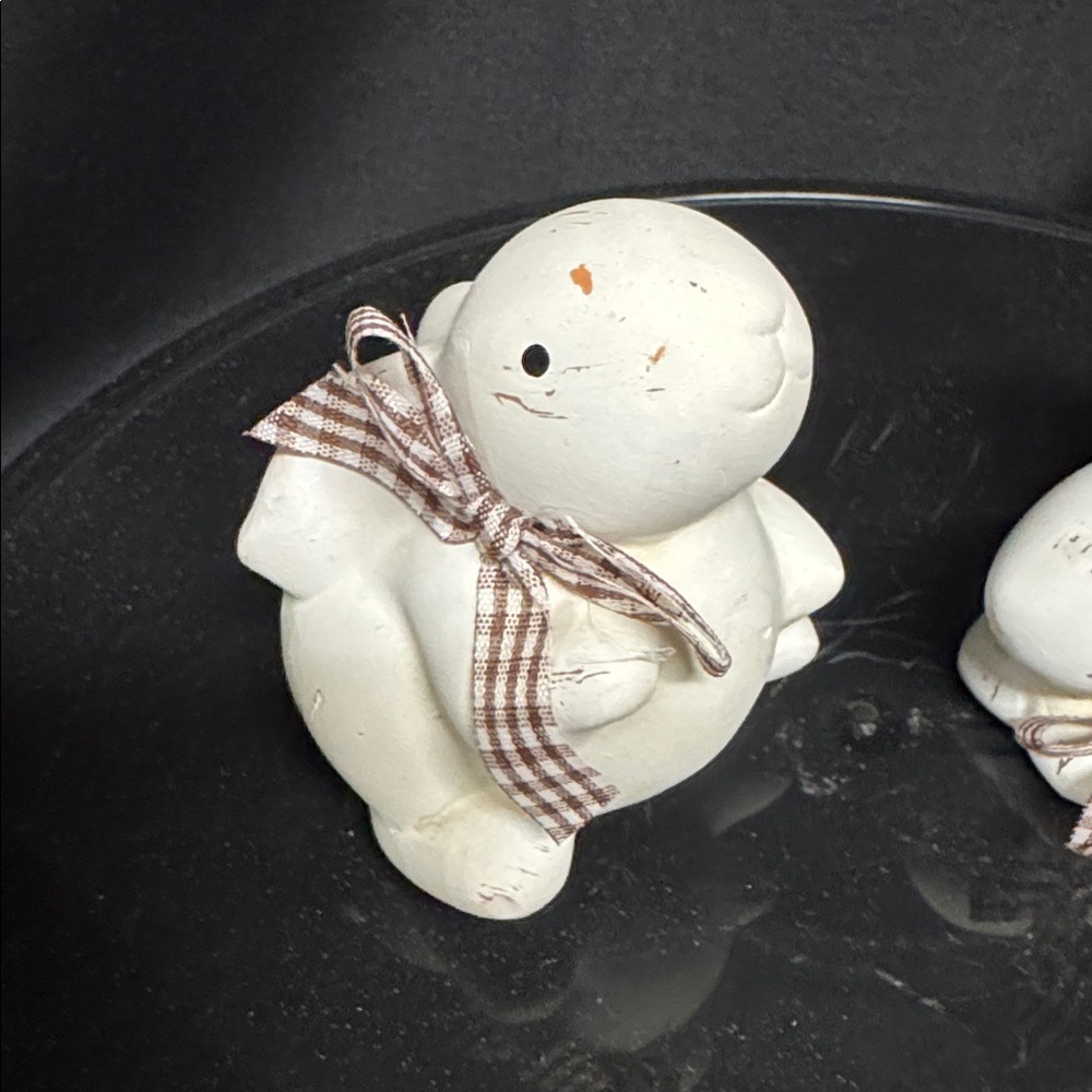 Pier 1 Set Of Two White Ceramic Rabbits - Picture 2 of 9